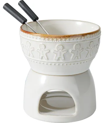 Obrázek produktu pro Sada na čokoládové fondue, keramická, 4 díly, 12 x 12 x 18 cm