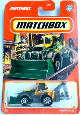 Matchbox MBX rýpadlo 68/100 [zelená/žltá] zeleno-žlté rýpadlo