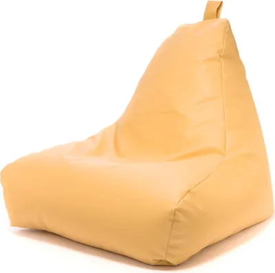 Produktbild von Ecopuf Keiko, Sitzsack, Sitzsack, Pouf Sessel Outdoor, Bean Bag, Gelber Senf E3, Klein