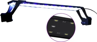 Obrázek produktu pro vidaXL LED akvarijní světlo se svorkami 55-70 cm modrá a bílá