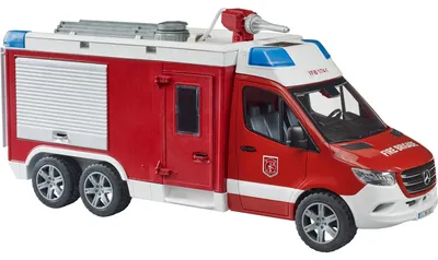 Immagine prodotto di Autopompa Mercedes Benz Sprinter (incl. modulo luminoso e sonoro) - BRUDER 02680 - (Giocattoli / Modellini di veicoli)