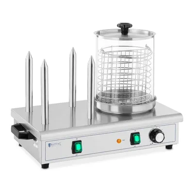 Obrázok produktu pre Expondo Royal Catering Hot-Dog-Maker - 550 W - - 4 ohrievacie špízy