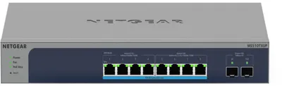 Zdjęcie produktu dla NETGEAR MS510TXUP, Zarządzany, L2/L3/L4, 10G Ethernet (100/1000/10000), Pełny dupleks, Obsługa PoE, Możliwości montowania w stelażu