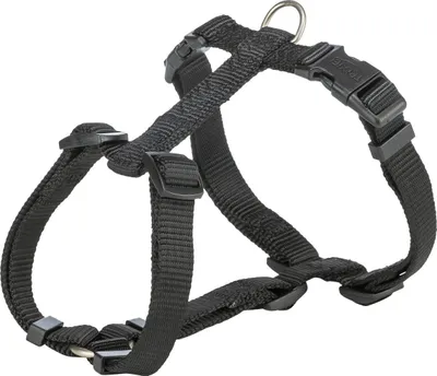Produktbild von Trixie Premium H-Geschirr schwarz, Größe: XXS