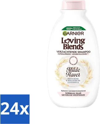 Produktbild von Garnier Loving Blends Mildes Hafershampoo 300 ml - Vorteilspack - 24 Stücke