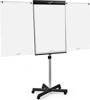Produktbild von Legamaster UNIVERSAL TRIANGLE mobile Flipchart Sternfuß, Freistehend, Stahl, Stahl, China, 5 Rad/Räder, 682 mm