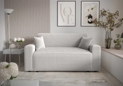 Produktbild von Roe Furniture | Schlafsofa - MIRA BIS - 171 x 90 cm - Weiß - Funktionalität & Stil - Mit Bettkasten - Sofa - Sofabett