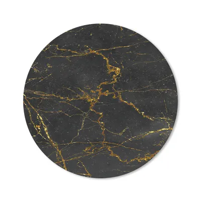 Produktbild von MuchoWow® Mauspad Mousepad Marmor - Schwarz - Gold 50x50 cm - Mousepads - Maus Mat - Pad - Mausunterlage - Vinyl