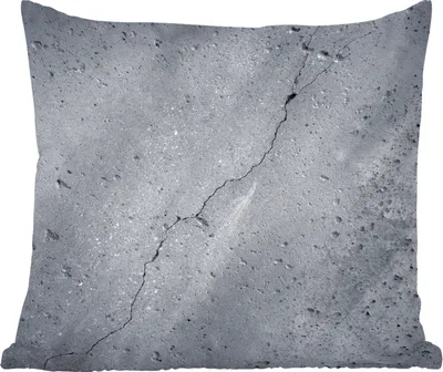 Produktbild von MuchoWow® Zierkissen Sofakissen Wohnzimmer Dekokissen 45x45 cm Beton - Grau - Riss - Schlafpolster - Polster für das Sofa