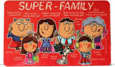 Produktbild von Design@Home Frühstücksbrettchen * Super Family