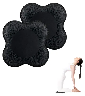 Produktbild von Yoga-Kniekissen, 2 Stück rutschfeste Kniepolster, Knieschoner für Sport und Unterstützung der Gelenke für Zuhause, Yoga-Studio und im Freien