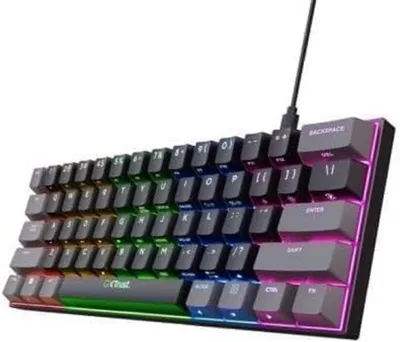 Obrázek produktu pro Mechanická klávesnice QWERTY, 60%, španělská verze, černá/šedá