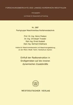 Obrázok produktu pre Einfluß der Radkonstruktion in Großgetrieben auf die inneren dynamischen Zusatzkräfte