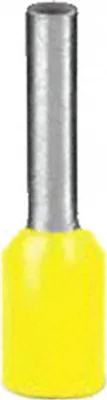 Produktbild von 100 x Aderendhülsen-Sortiment - GELB - isoliert - 1,0qmm / 1,0mm² Länge 8 mm