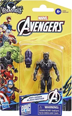 Produktbild von Marvel avengers 10 cm figure venom black panther | 3 stuks