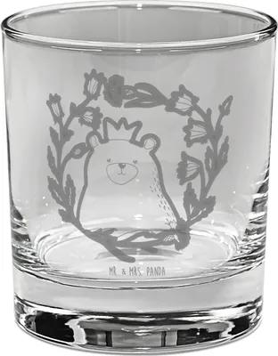 Produktbild von Mr. & Mrs. Panda Glas Bär Königin - Transparent - Geschenk, Lieblingsmensch, Mama, Beste, Longdrinkglas, Mom, Trinkglas, Muttertag, gravur, Cocktailglas, Mutter, Teddybär