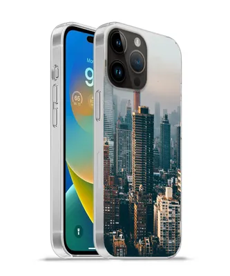Produktbild von MuchoWow® Handyhülle Schutzhülle Hülle für Apple iPhone 14 Pro Max New York - Skyline - Amerika Silikon Softcase Handy Hülle - Hardcover
