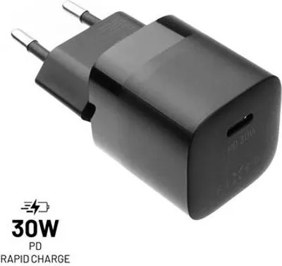 Image de Chargeur réseau FIXED avec sortie USB-C et prise en charge PD, 30W, noir