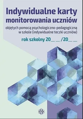 Zdjęcie produktu dla Indywidualne karty monitorowania uczniów objętych pomocą psychologiczno-pedagogiczną w szkole