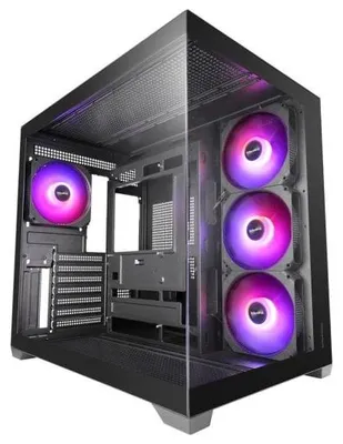 Obrázok produktu pre Mars Gaming MCV5, Midi Tower, Čierna, ATX, micro ATX, Mini-ITX, Temperované sklo, 16,5 cm, 41,6 cm