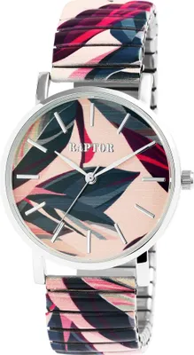 Produktbild von Raptor Damenarmbanduhr "Colorful Edition" mit Zugband