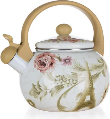 Image de BANQUET Théière sifflante en émail PARIS 2,2 l