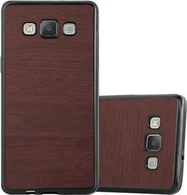 Produktbild von Cadorabo Handyhülle für Samsung Galaxy A5 2015 in Braun Schutzhülle Hülle Etui Case Cover TPU Silikon