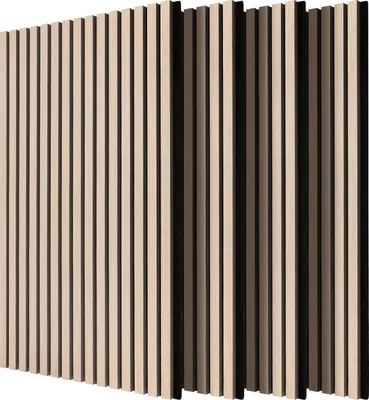 Obrázok produktu pre Bettizia 4 kusy samolepiaceho akustického panelu nástenný panel moderné stenové panely akustické drevené steny drevené MDF stenové panely 120x60x2,1cm farba dubového dreva