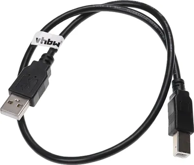 Produktbild von vhbw USB A auf USB B Druckerkabel Scannerkabel Adapterkabel - 0,5 m Schwarz