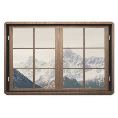 Produktbild von MuchoWow® Schreibtischunterlage Aussicht - Berg - Schnee 60x40 cm - XXL Mauspad - Großes Mauspad