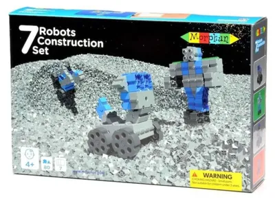 Productafbeelding van Morphun 7 Robots Bouwdoos, 80 onderdelen - constructiespeelgoed, geschikt voor kinderen vanaf 5 jaar