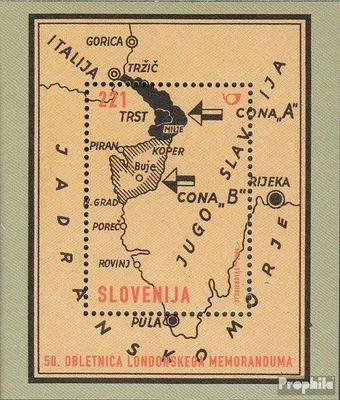 Produktbild von Briefmarken Slowenien 2004 Mi Block21 (kompl.Ausg.) postfrisch 50 Jahre Londoner Memorandum