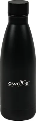 Immagine prodotto di Borraccia termica AWAVE® da 350 ml in acciaio inossidabile | Nero opaco