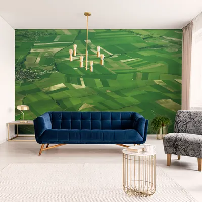 Produktbild von Muralo XXL Vlies FOTOTAPETE AUSSICHT VOGELPERSPEKTIVE auf Felder 3D Effekt (B) 208 cm x (H) 146 cm Tapete Wandtapete WOHNZIMMER SCHLAFZIMMER 4563