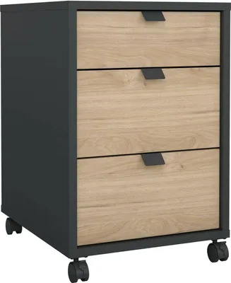 Image de Agazzino - Commode, 48x41x61h cm Chêne Brun, 3 Tiroirs
