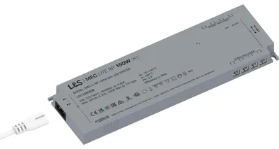 Produktbild von L&S LED Netzgerät MEC Lite RP 24V DC 150W Netzteil mit 8 LED-Anschlussbuchsen, Kurzschlussschutz, Überlastschutz, kompakt, Euro-Flachstecker, Grau