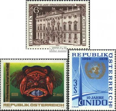 Produktbild von Briefmarken Österreich 1976 Mi 1521,1531,1532 (kompl.Ausg.) postfrisch Sondermarken