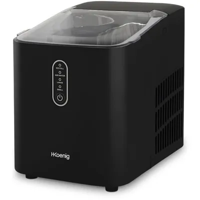 Produktbild von Eismaschine H.Koenig KUB14, 12 kg, 1 L, 120 W, Schwarz, 7-9 Minuten Produktionszeit