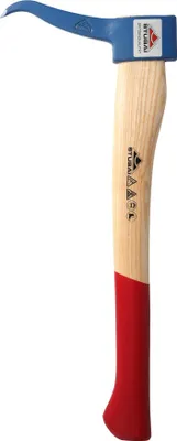 Produktbild von STUBAI Handsappel mit Eschenholzstiel | 450 mm, 650 g Kopfgewicht | Handsappel Gesenkgeschmiedet | zum Aufnehmen und Transportieren von Holzstücken und Baumstämmen
