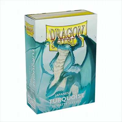 Immagine prodotto di Manicotti opachi Dragon Shield Japanese Size - Turchese (60 manicotti)