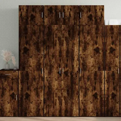Zdjęcie produktu dla vidaXL Wysoka szafka dąb wędzony 70x42,5x225 cm materiał drewnopochodny