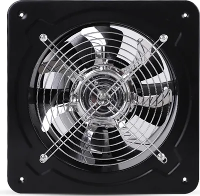 Image de Ventilateur d'extraction - Ventilateur axial mural/fenêtre - 20,3 cm - 850 m³/h - 50 W - 2800 tr/min - Moteur en cuivre pur - 220V/50Hz