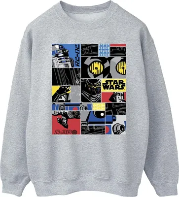 Produktbild von Star Wars - "Droid" Sweatshirt für Herren BI45267 (XXL) (Grau)