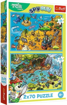 Image de PUZZLE 2x70 Trefliki au pays des animaux 34445