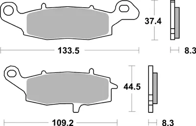 Produktbild von sbs Bremsbeläge Satz für SUZUKI MOTORCYCLES GSR 705HS