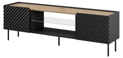 Immagine prodotto di Armadio EF ONDA RTV 180x40x39-58 nero (a pavimento o a muro)