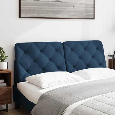 Immagine prodotto di vidaXL Cuscino per testiera blu da 120 cm in tessuto