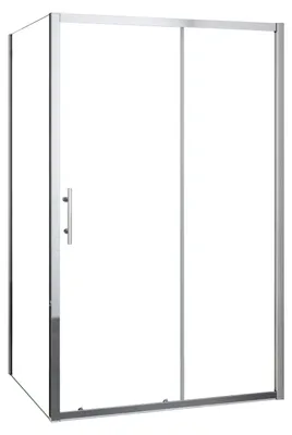 Produktbild von Duschspa Duschkabine 120cm Schiebetür mit 80cm Seitenwand Höhe 190cm 5mm ESG Sicherheitsglas Duschtür