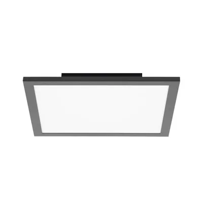 Produktbild von Lindby LED-Panel Lamin, schwarz, 30 cm, CCT, dimmbar, Remote