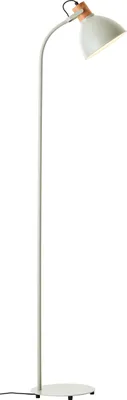 Produktbild von BRILLIANT schlichte hellgrüne Standleuchte Erena | Fußschalter | schwenkbarer Kopf | Höhe 150cm | Metall/Holz | 1x E27 max. 40W